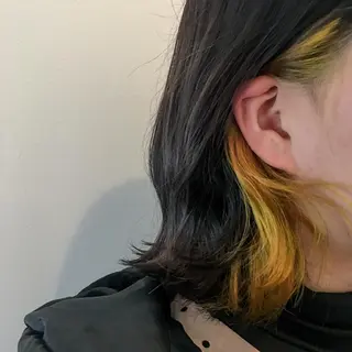 ミディアム カラー RINA🧤 デザインとボブのヘアスタイル