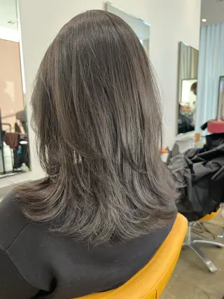 セミロング カラー パーマ ヘアアレンジ 🌈インナーカラー ‘ショウマ’🌈のヘアスタイル