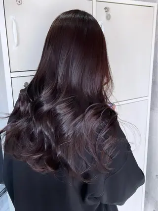 ロング カラー ダブルカラー／レイヤ ーカット𝓜𝓐𝓞のヘアスタイル