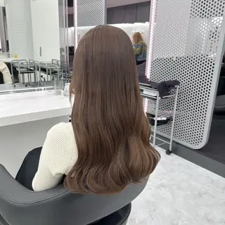セミロング カラー ヘアアレンジ mai🍑暖色カラー /レイヤー💖のヘアスタイル