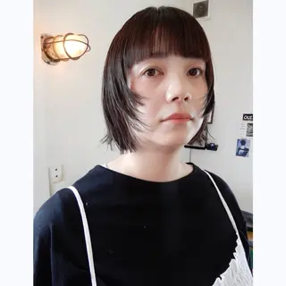ショート カラー デザインカット🎨 ボブ🫟おざきのヘアスタイル