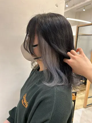 セミロング ゆうき あすかのヘアスタイル