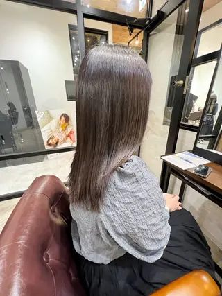 ミディアム カラー 縮毛矯正×髪質改善 店長　DAITOのヘアスタイル