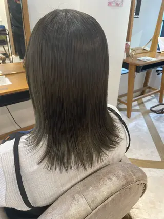 セミロング カラー 【メンズ特化】池袋 韓国スタイル飯塚のヘアスタイル