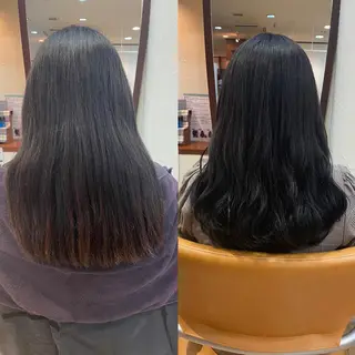 ロング カラー サプリームヘア 飯田みち瑠のヘアスタイル