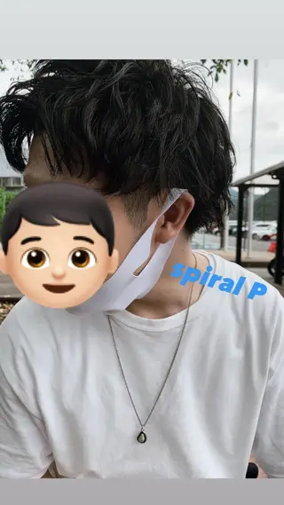 パーマ メンズ 似合わせカラー/艶 髪質改善/ヨシザキのヘアスタイル