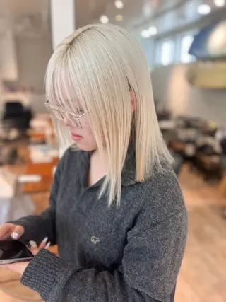 ミディアム YUIKA 江古田のヘアスタイル