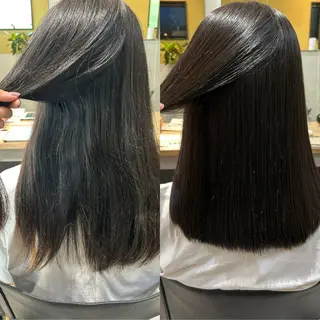 ロング パーマ hub hair レイヤー/透明感のヘアスタイル