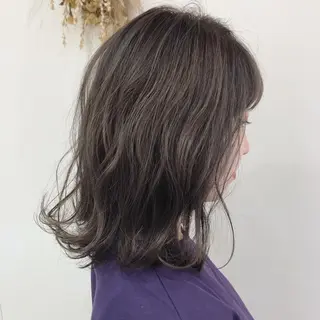 ミディアム カラー 【髪質改善】 梅田　聡のヘアスタイル