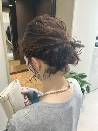 ショート ベージュ/ヘアセット 透明感/♡来村　瑚春のヘアスタイル