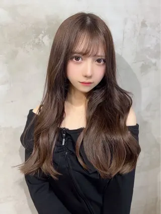 ロング カラー 💖韓国風艶髪ヘア 💖EREN🦋のヘアスタイル