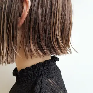 ショート カラー ヘアアレンジ パーマ iplus まつげ、眉毛、耳つぼのマツエク・マツパデザイン