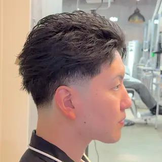 ショート パーマ ヘアアレンジ メンズ MENIN メンズ サロン　望月　涼太のヘアスタイル