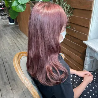 セミロング カラー exfa sakura🪞のヘアスタイル