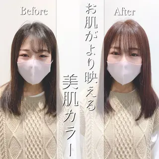 セミロング カラー 【悩み解決!美髪へ】 店長 平間 響のヘアスタイル
