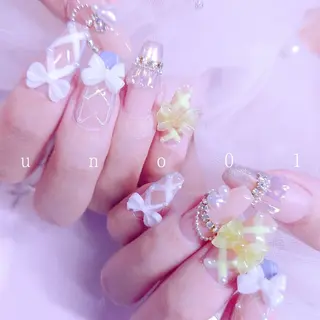 ネイル 梅田🦄中崎町🩵 u n o 0 1のネイルデザイン