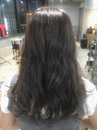 ロング カラー パーマ 代表 中島貴志のヘアスタイル