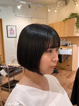 ミディアム emma 星野のヘアスタイル