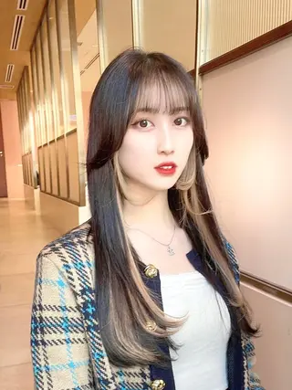 ミディアム ヘアアレンジ 顔周り特化/韓国ヘア /レイヤー/吉野幸大のヘアスタイル