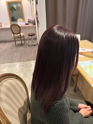 セミロング カラー 河田 綺香のヘアスタイル