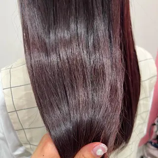 ロング クルミ🤍推し活 🎀ピンクカラーのヘアスタイル