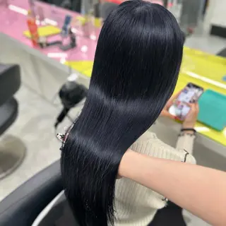 ロング カラー 韓国っぽ♡寒色/暗髪 🫧MOEKA🦋のヘアスタイル