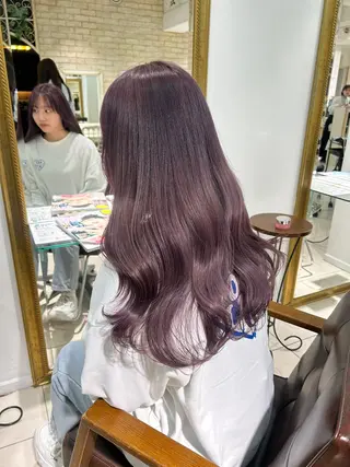 ロング カラー ヘアアレンジ 透明感カラー ai🫧🪞のヘアスタイル
