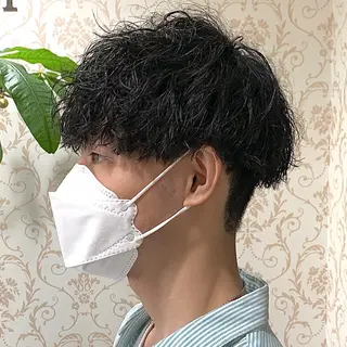 ショート パーマ メンズ メンズパーマ&メンズ 縮毛矯正/平野/渋谷のヘアスタイル