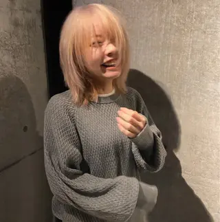 ミディアム カラー ヘアアレンジ キッズ デザインパーマ メンズカット 郁美のヘアスタイル