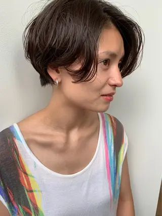 ショート CS made by SHACHU 大阪堀江店【シーエス メイド バイ シャチュー】所属・デザイン特化ブリーチ 堀江美容室/ぱぴのヘアスタイル