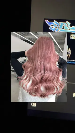 カラー ALBUM銀座店所属・池袋/ブリーチ 韓国🎀あやか🎀のヘアスタイル