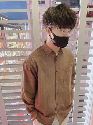 ショート パーマ ヘアアレンジ メンズ メンズZina代表 田端 麗治のヘアスタイル