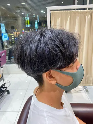 パーマ メンズ 佐々木 拓海のヘアスタイル
