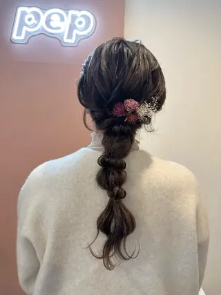 ロング ヘアアレンジ pep natsumiのヘアスタイル