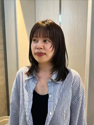 ミディアム さとう あやかのヘアスタイル