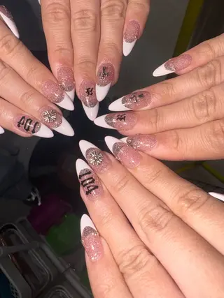 ネイル 33nail✴️栄 スミレ❇️Gel-xのネイルデザイン