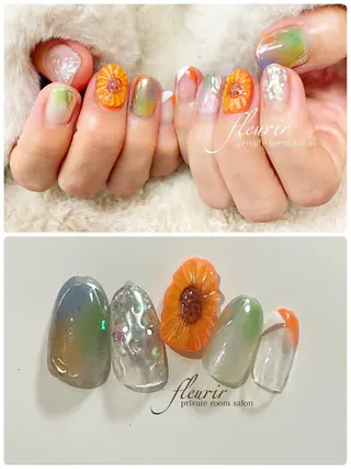 ネイル フルリール 【プライベートサロンのネイルデザイン