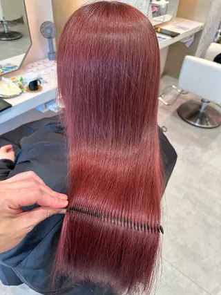 ロング カラー 店長/mao/ 前髪/顔周りカットのヘアスタイル