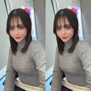 ミディアム カラー ✨髪質改善特化✨副 店長椎葉信乃介のヘアスタイル