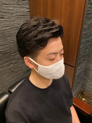 ショート メンズ ヒロ銀座ヘアーサロン BARBER SHOP広島本店所属・岡本 宗士のヘアスタイル