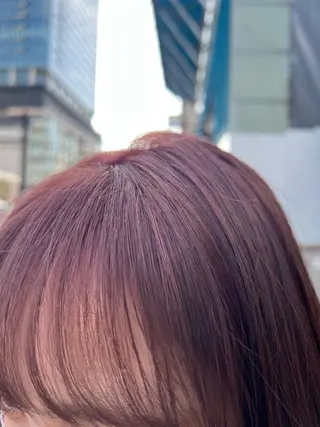 ミディアム カラー ツキノキ ミナのヘアスタイル