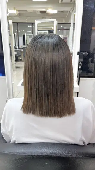 ミディアム パーマ 縮毛矯正指名No.1 艶カラー/SHIMAのヘアスタイル