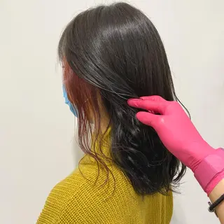 ミディアム カラー エフェクトブリーチ 🌟前澤啓太朗のヘアスタイル