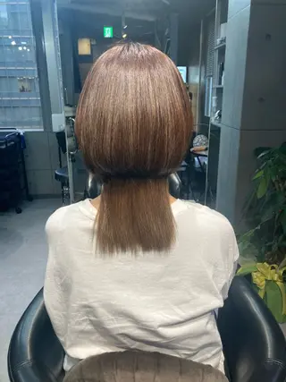 ミディアム 髪質改善☺︎縮毛矯正 ふじい まりんのヘアスタイル