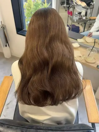 ロング カラー ヘアアレンジ Himawari♡ 柔らかいカラーのヘアスタイル