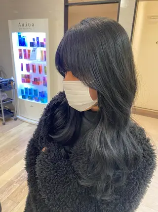 ロング 韓国トレンドヘア しゅーやのヘアスタイル