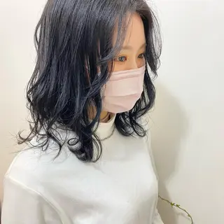 ミディアム カラー 🌈髪質改善特化🌈 ルフレのヘアスタイル