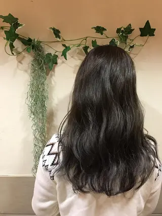 ロング カラー 🪐脱白髪染め 🪐松尾菜々美のヘアスタイル