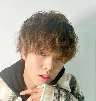 ミディアム パーマ メンズ 【柏メンズパーマ職人 】店長　KAZUMAのヘアスタイル