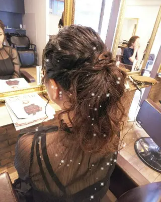 ヘアアレンジ ロング RU RIのヘアスタイル